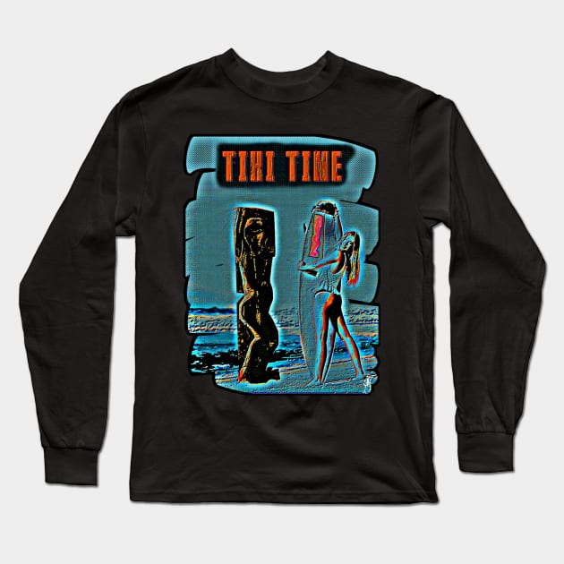 Tiki Time Tikinis Long Sleeve T-Shirt by Share_1